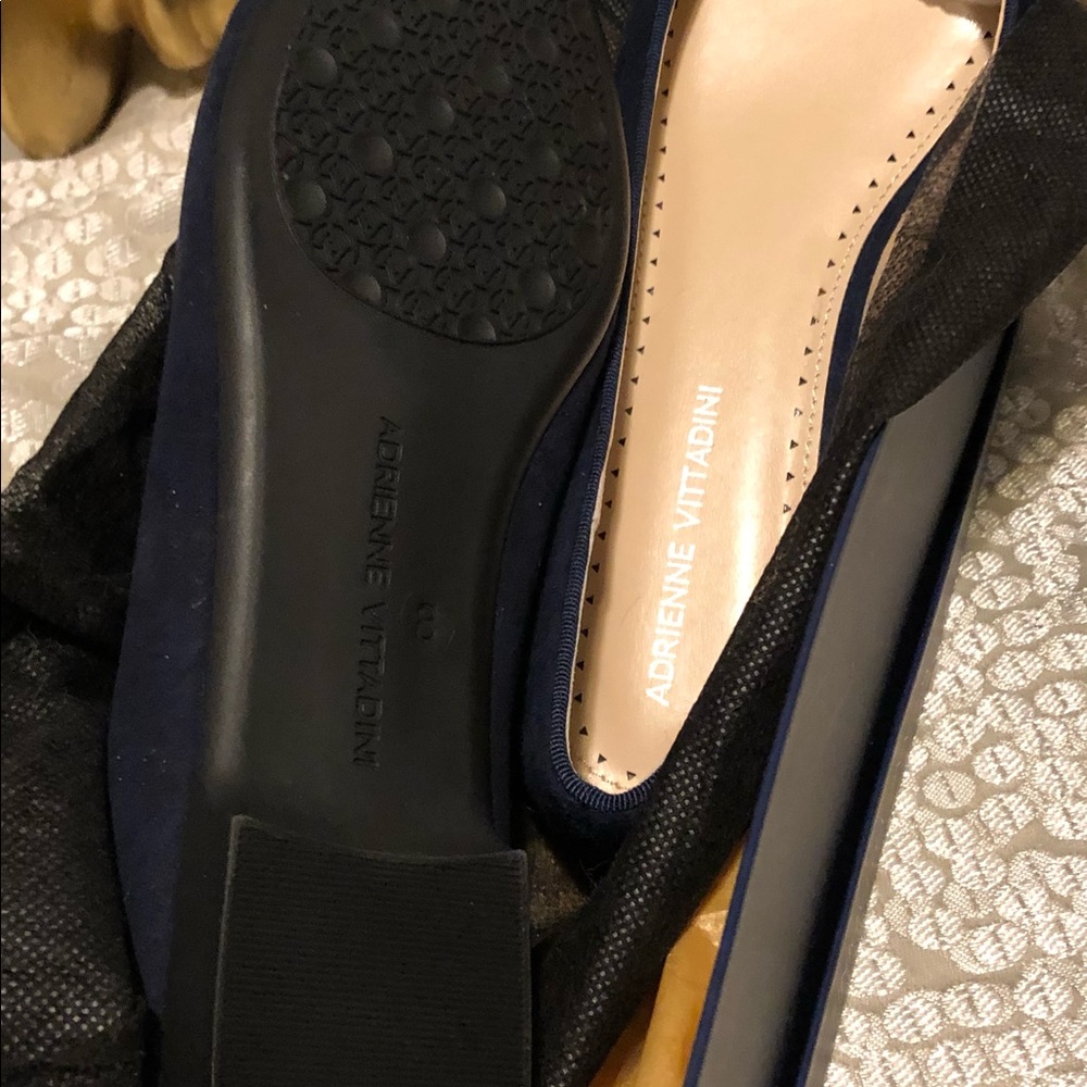 ADRIENNE VITTADINI 8M style Cavallo space blue color kidsuede Neiman Marcus. - Picture 12 of 15